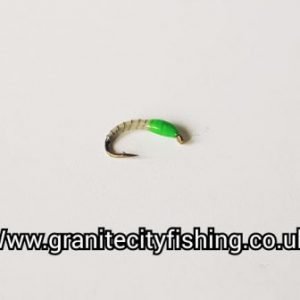 HOLOGRAPHIC GREEN JC EPOXY TROUT BUZZER #12
