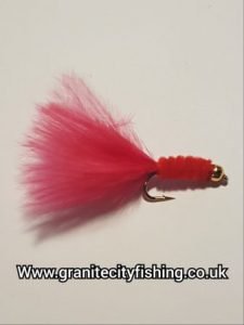 Red Nymph Fish Red Chenille Nymph – Fly Fishing Flies – Granite City Fishing