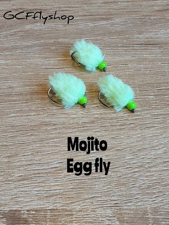 Egg Fly Mojito Barbless x 3.