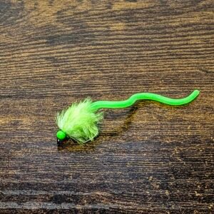 Squirmy Worm Lime Egg fly.
