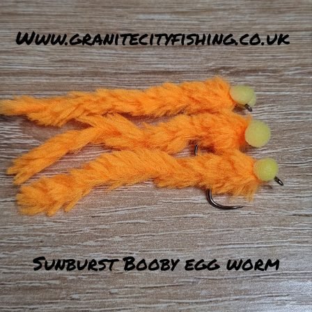 REFF Booby Blobs Trout Flies – Two Tone Sunburst/Orange (Size 10) – Choose Barbed Or Barbless