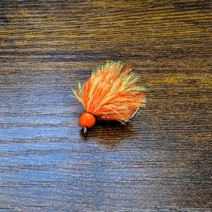 Yellow/Orange Blob Orange bead Head barbless.
