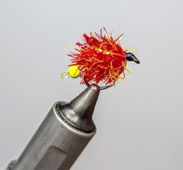 Fl Red Sunbeam/Yellow Egg Laying Blob x 3 barbless