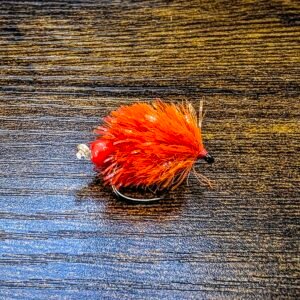 Orange Egg Laying Blob (Red Bead) barbless