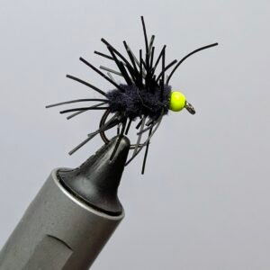 Black Chartreuse beaded Creeper Blob.
