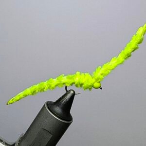 Glow in the Dark Chenille Worm Flu Yellow