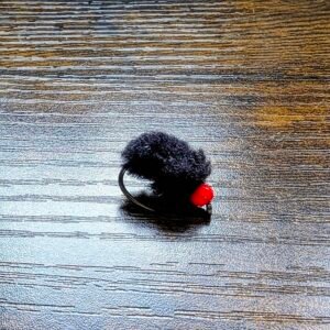 Egg Fly Black and Red Hot Head