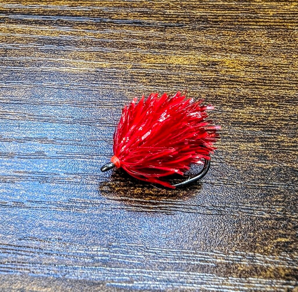 Blood Red Blob x 1 Barbless.