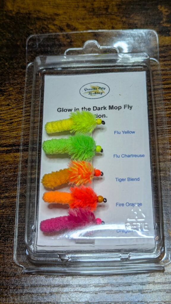 Glow in the Dark Mop Fly Collection.