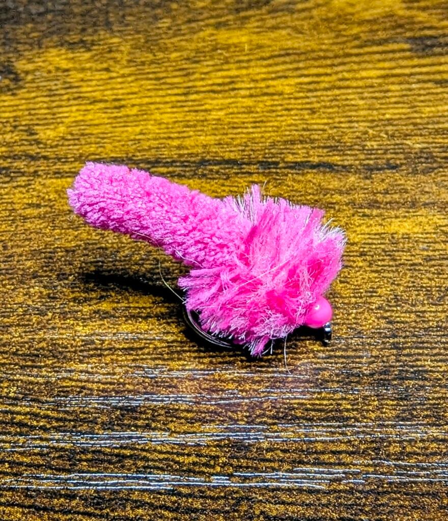 Glow in the dark Dragon Fruit Mop Fly.