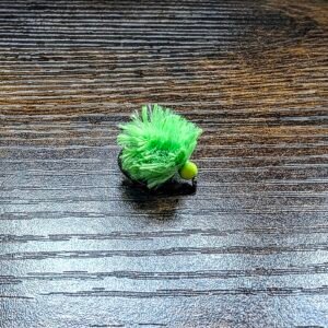 Glow in the dark Flu Chartreuse Egg Fly.