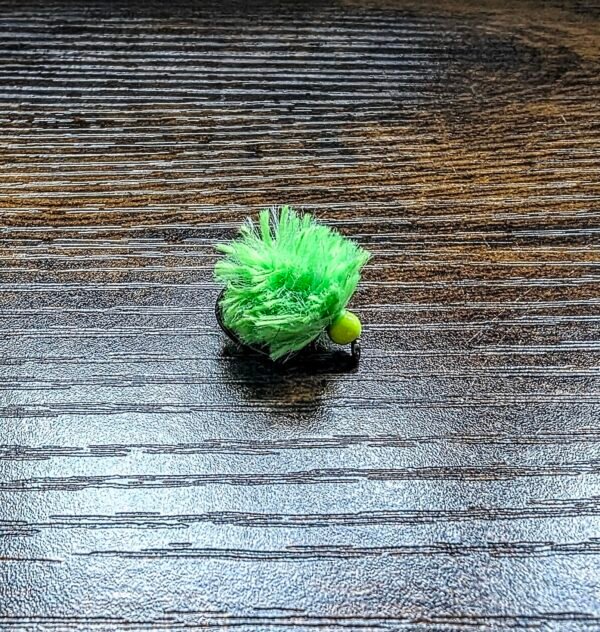 Glow in the dark Flu Chartreuse Egg Fly.