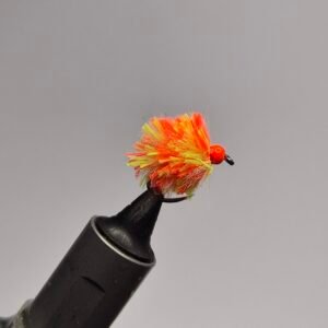 Glow in the dark Tiger Blend Egg Fly Barbless.