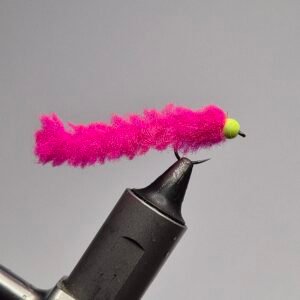 Hot Pink Egg Worm Barbless.