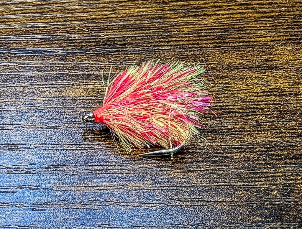 Hot Pink/ Fl Yellow Blob x 1 barbless.