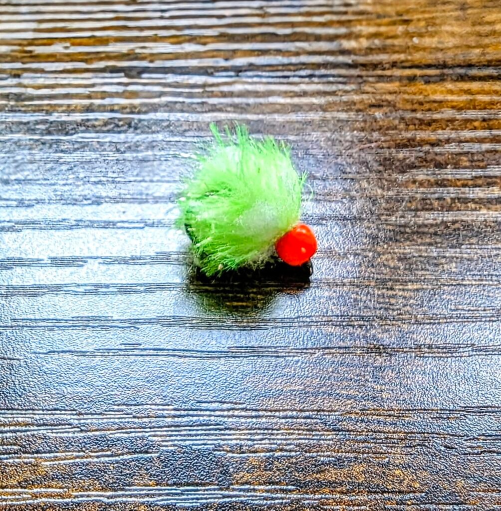 Lime Sorbet Orange Bead Head Egg Fly x 1 Barbless.
