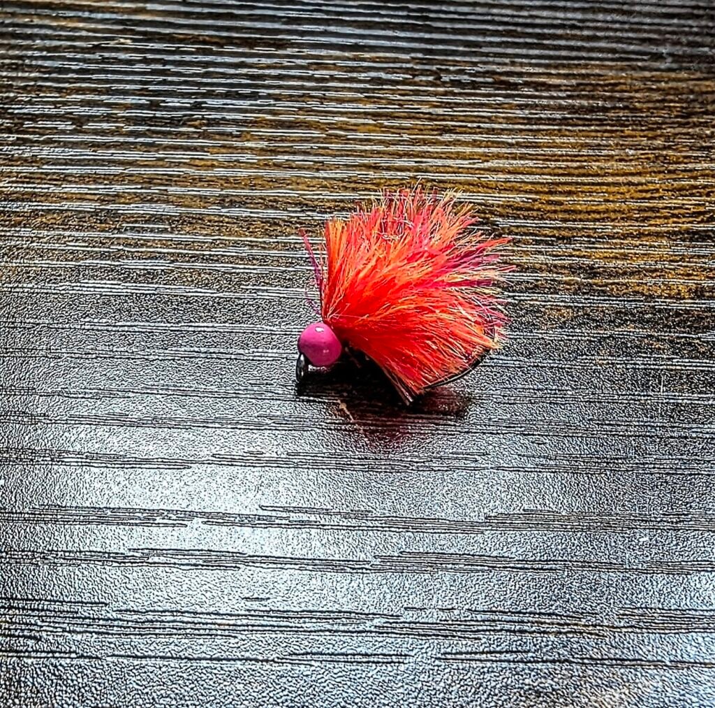 Pink/Orange Blob x 1 Barbless.