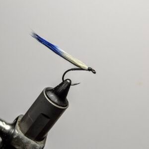 Blue & White Rabbit Cormorant Fly (barbless)