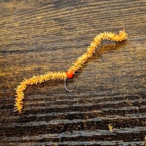 Orange Chewing Gum Worm.