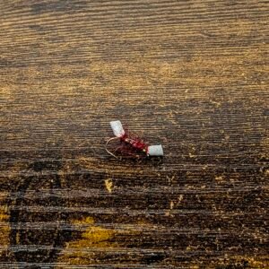 Red Foam Shipman Buzzer. (Barbed)