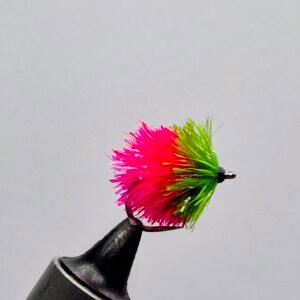 Hot Coral & Hulk Blob Barbless.