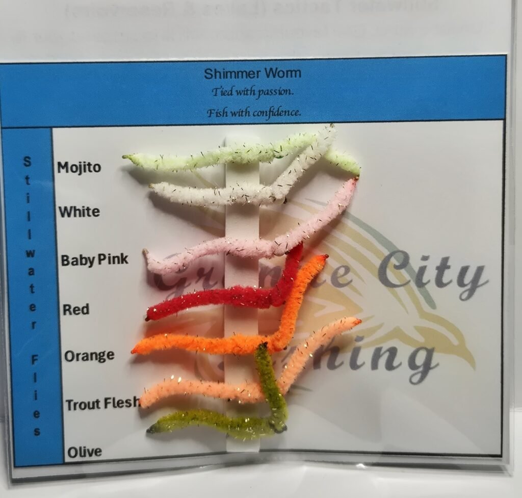 Shimmer Worm Grab a fly Selection.