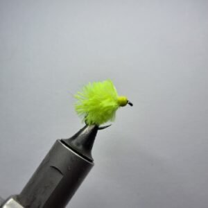 Glow in the dark Flu Yellow Egg Fly Barbless.