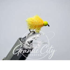 Yellow Blob Fly Barbless.