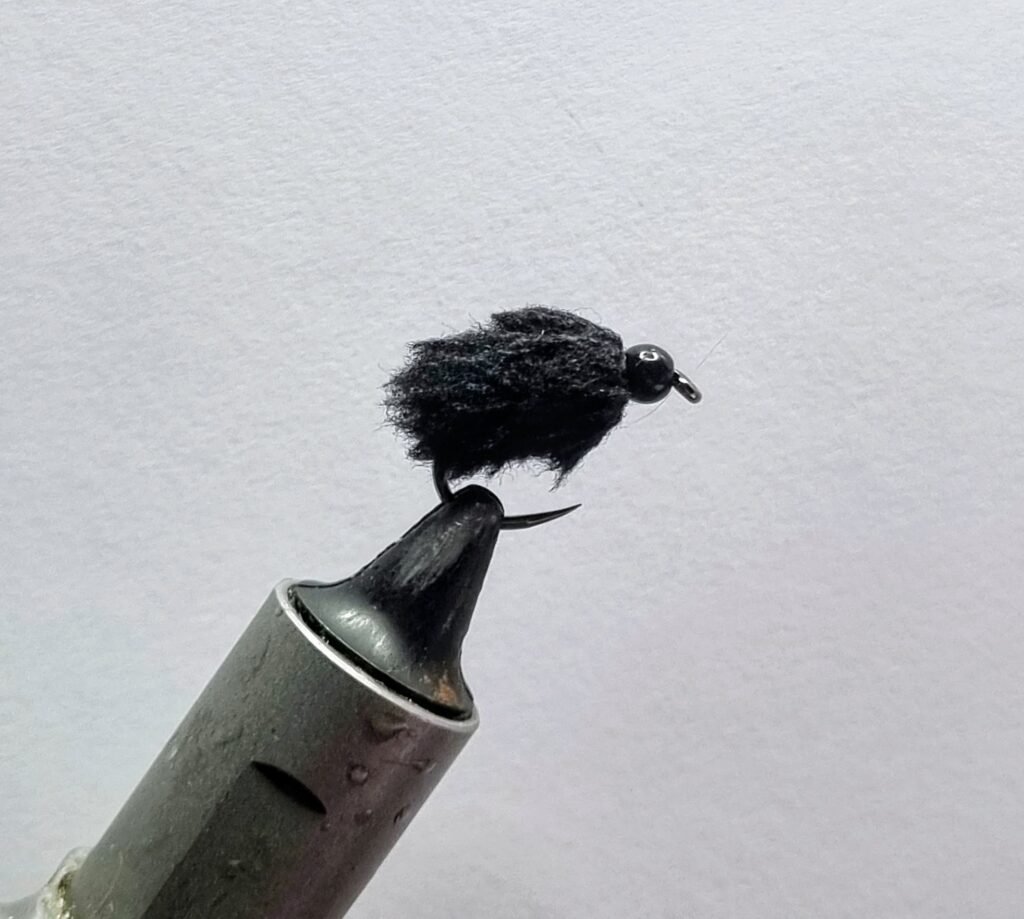 Black Egg Fly Barbless.