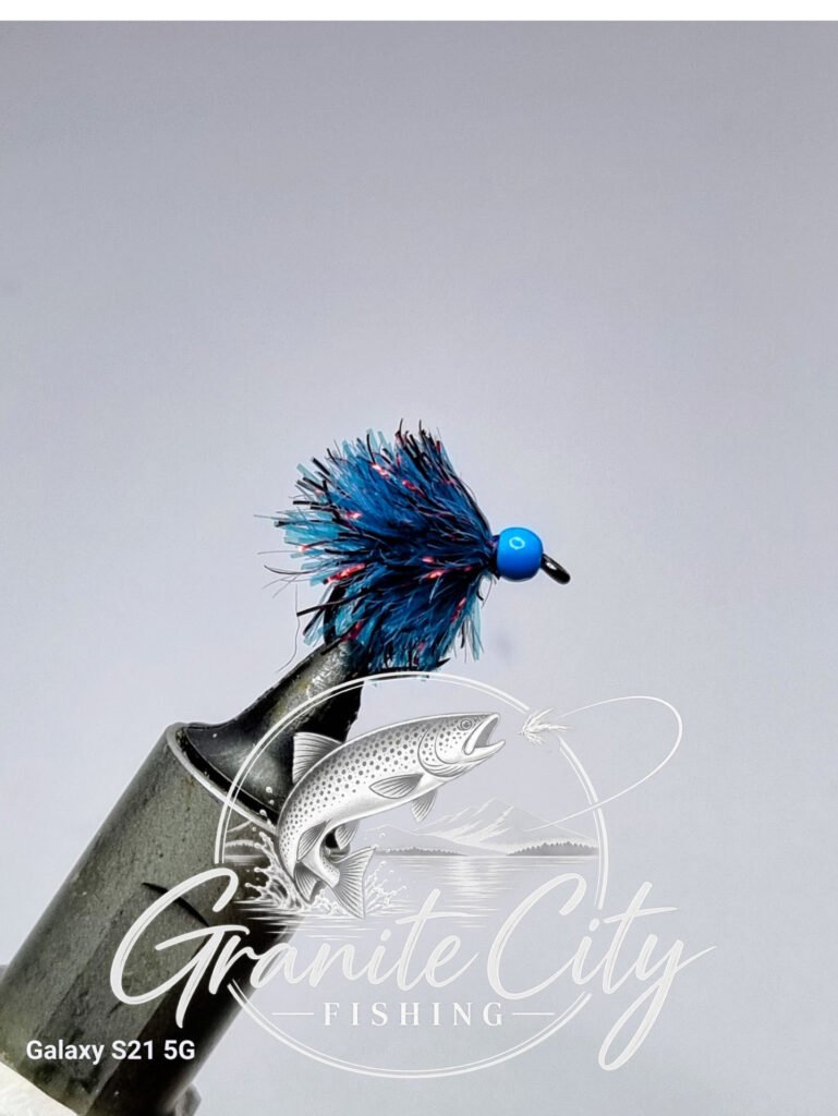 Blue menace Blob Fly - Stillwater trout Fly