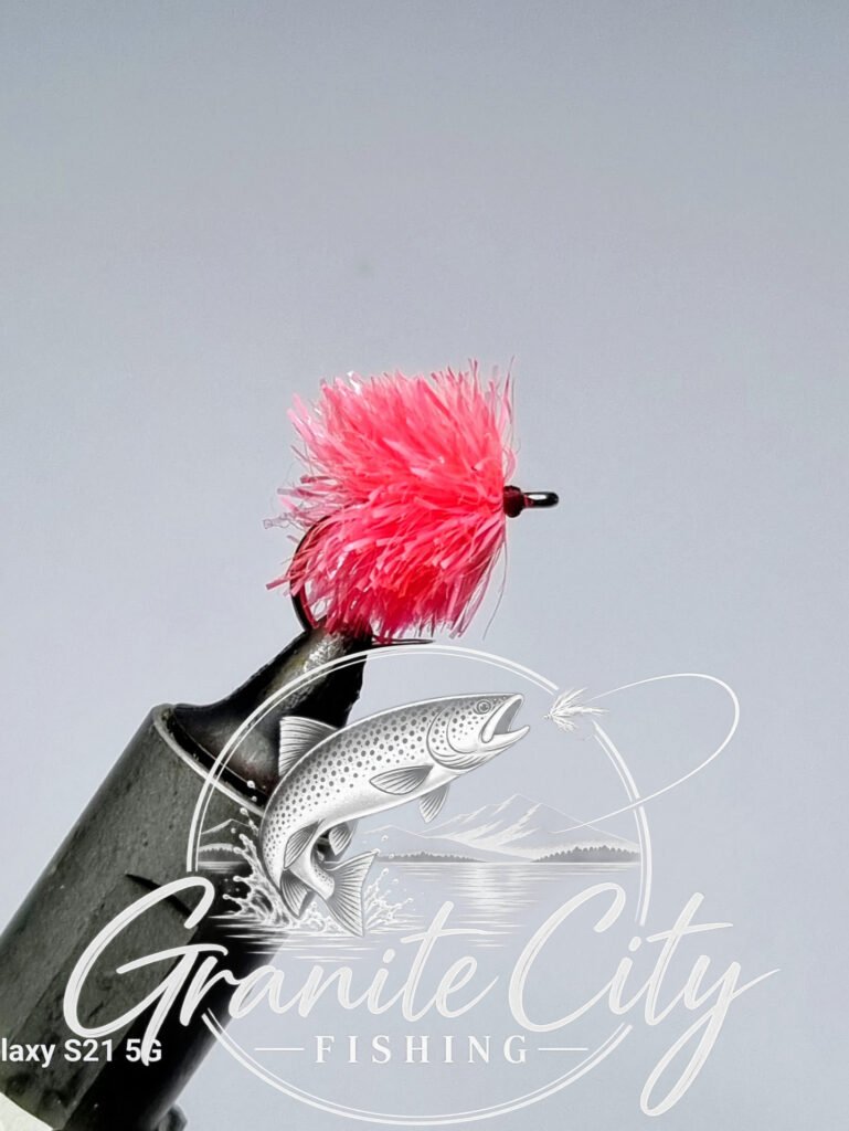 Flu Pink Blob - Stillwater trout Fly