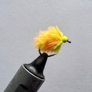 Fruit Salad Yellow Bead Egg Fly Barbless.