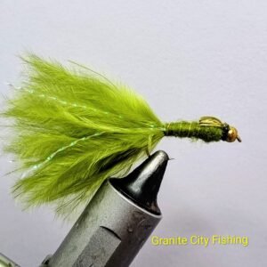 Olive & Gold Beadhead Damsel Fly.