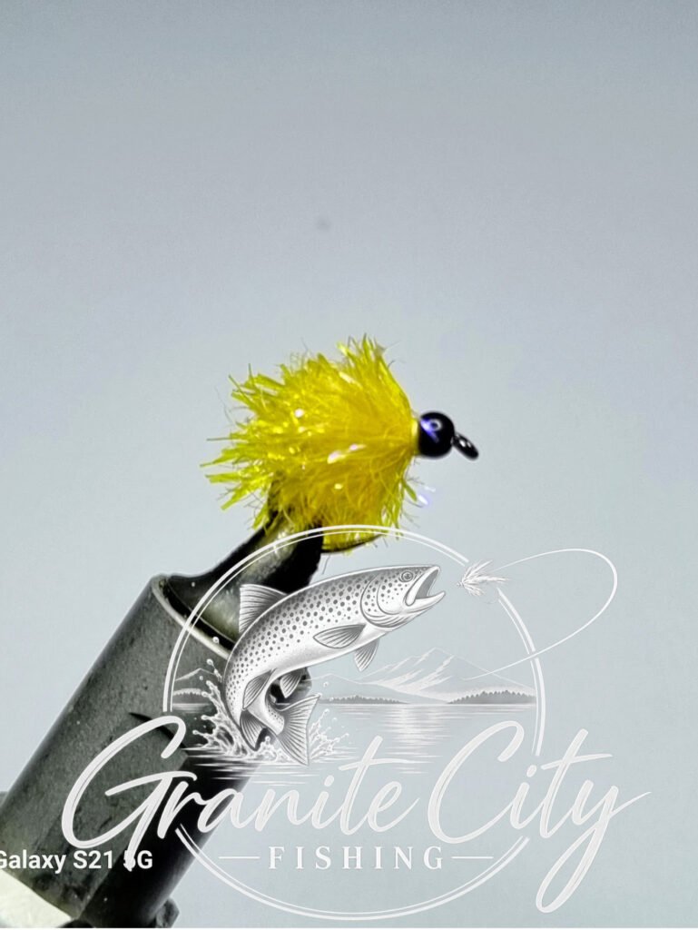 Sunburst & Black Beaded Blob - Stillwater trout Fly