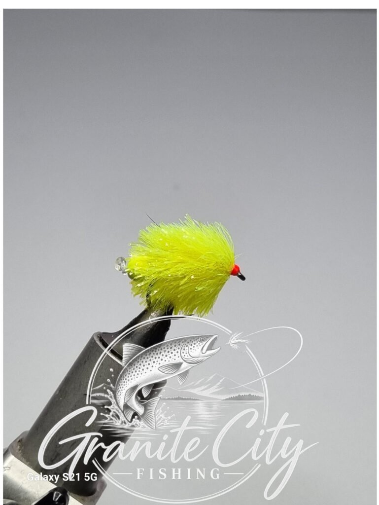Yellow Egg Laying Blob - Stillwater trout Fly