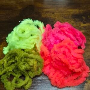 Fly tying egg material in a choice of colours for creating egg flies and trout fishing patterns, available from Granite City Fishing.